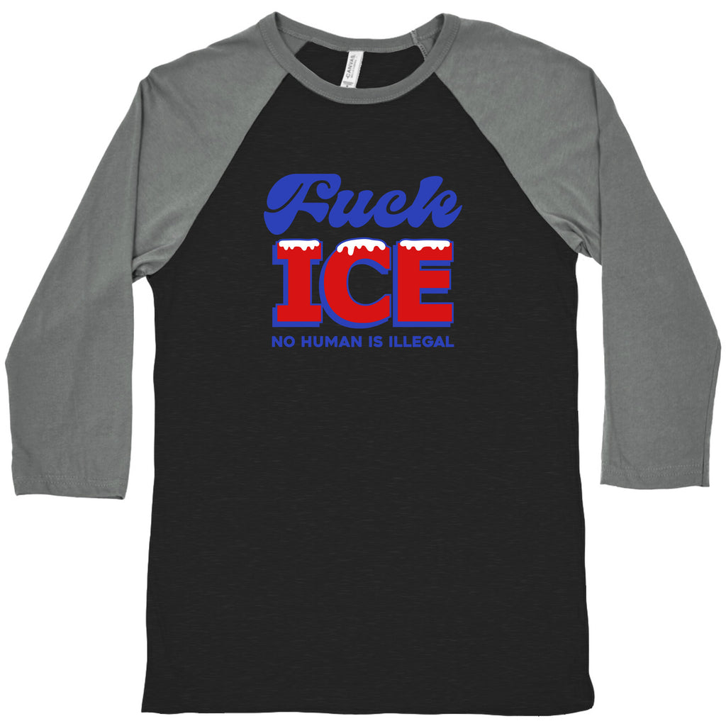 Fuck ICE Baseball Tee