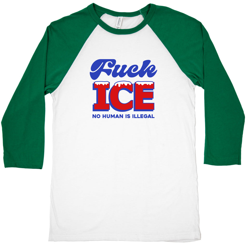 Fuck ICE Baseball Tee