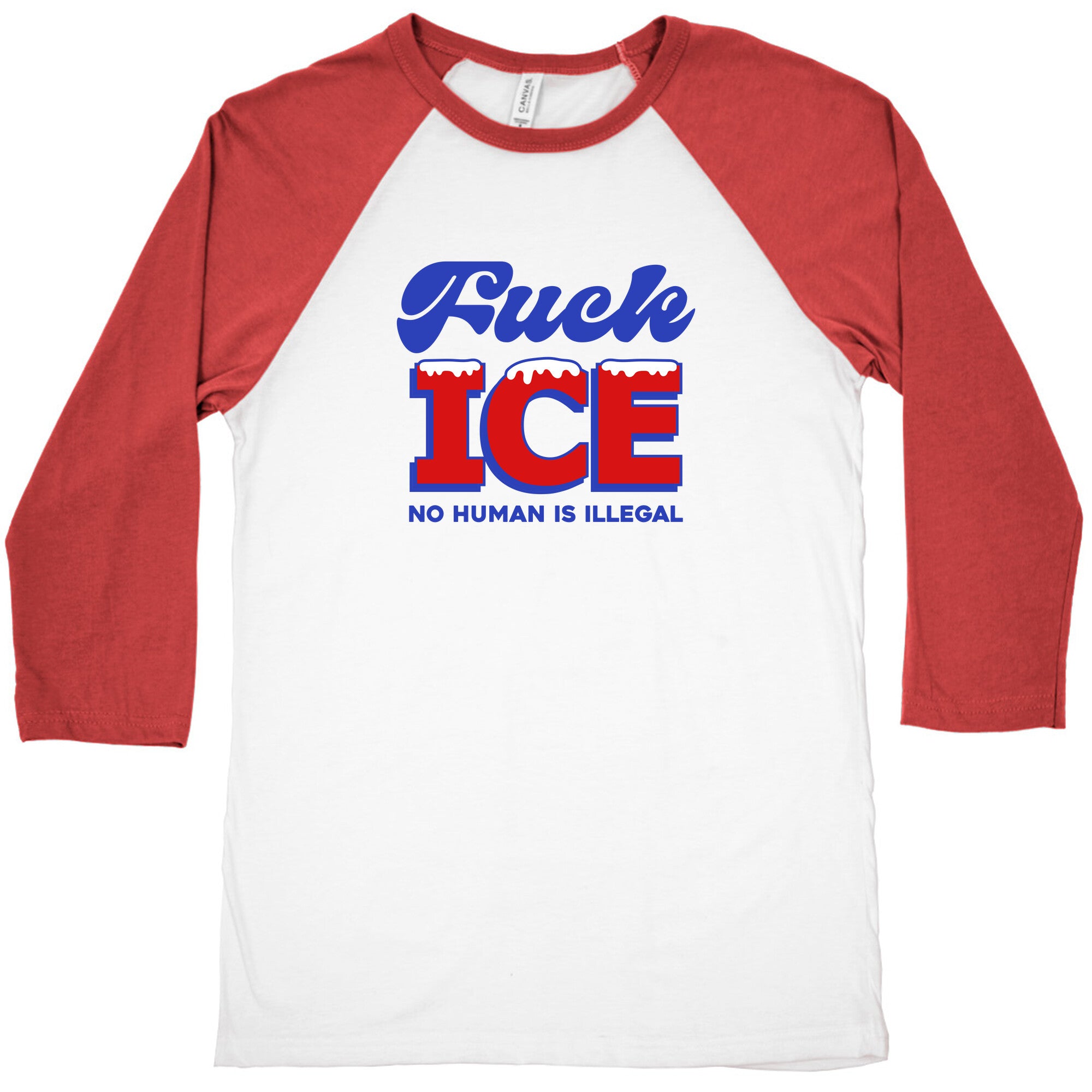 Fuck ICE Baseball Tee