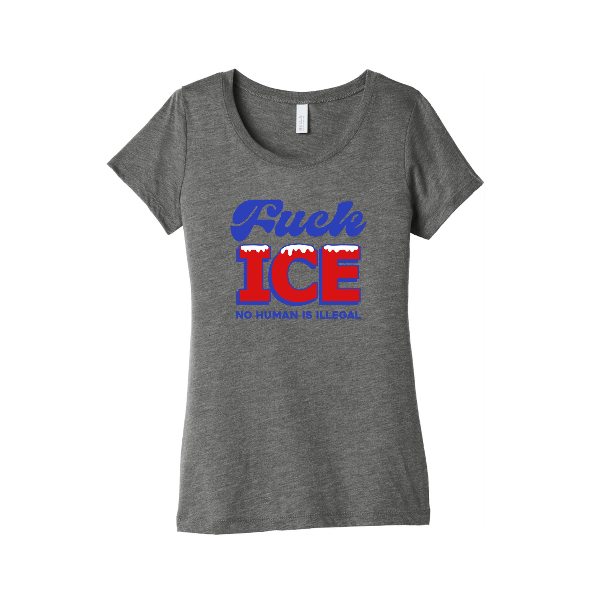 Fuck ICE Womens Triblend Tee