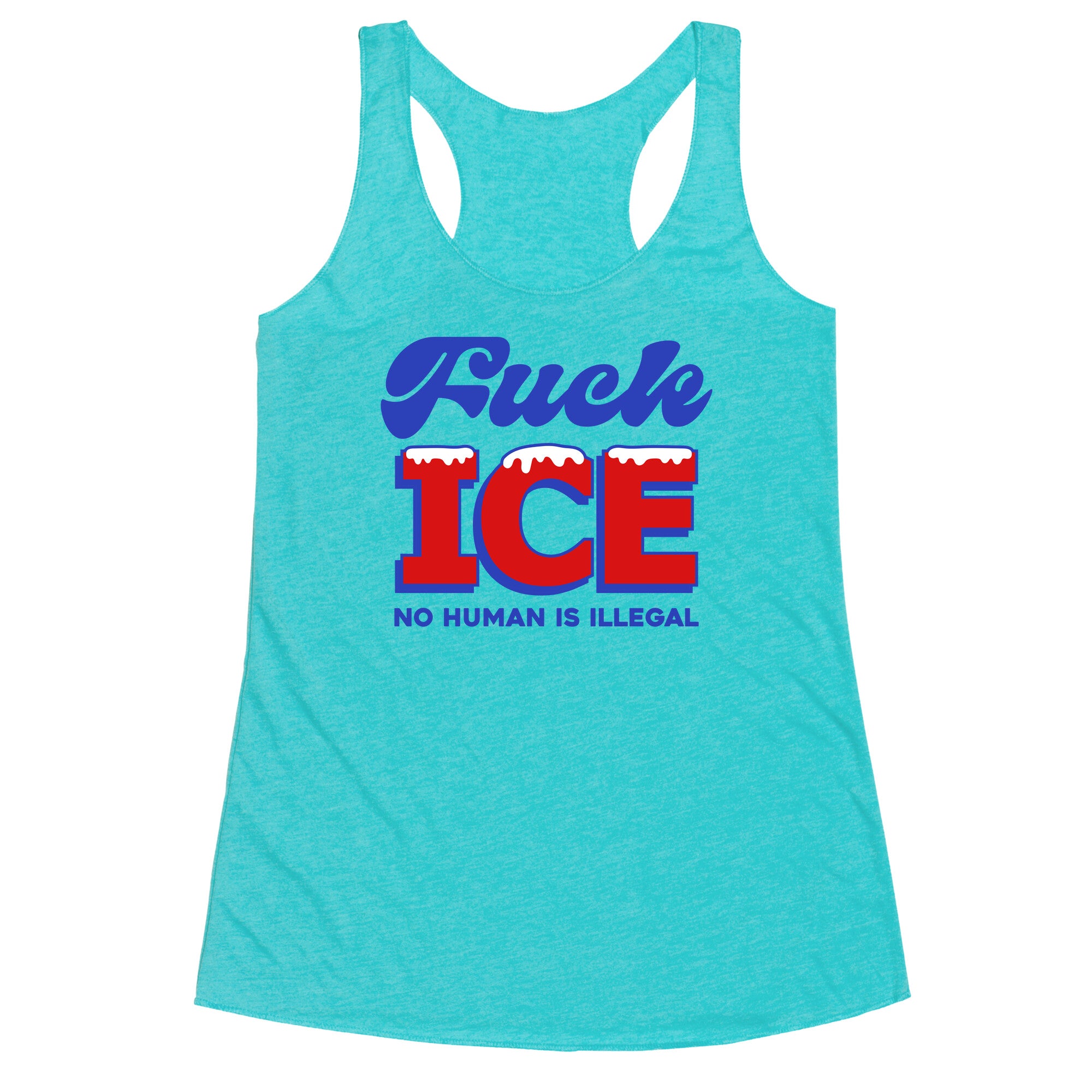 Fuck ICE Racerback Tank