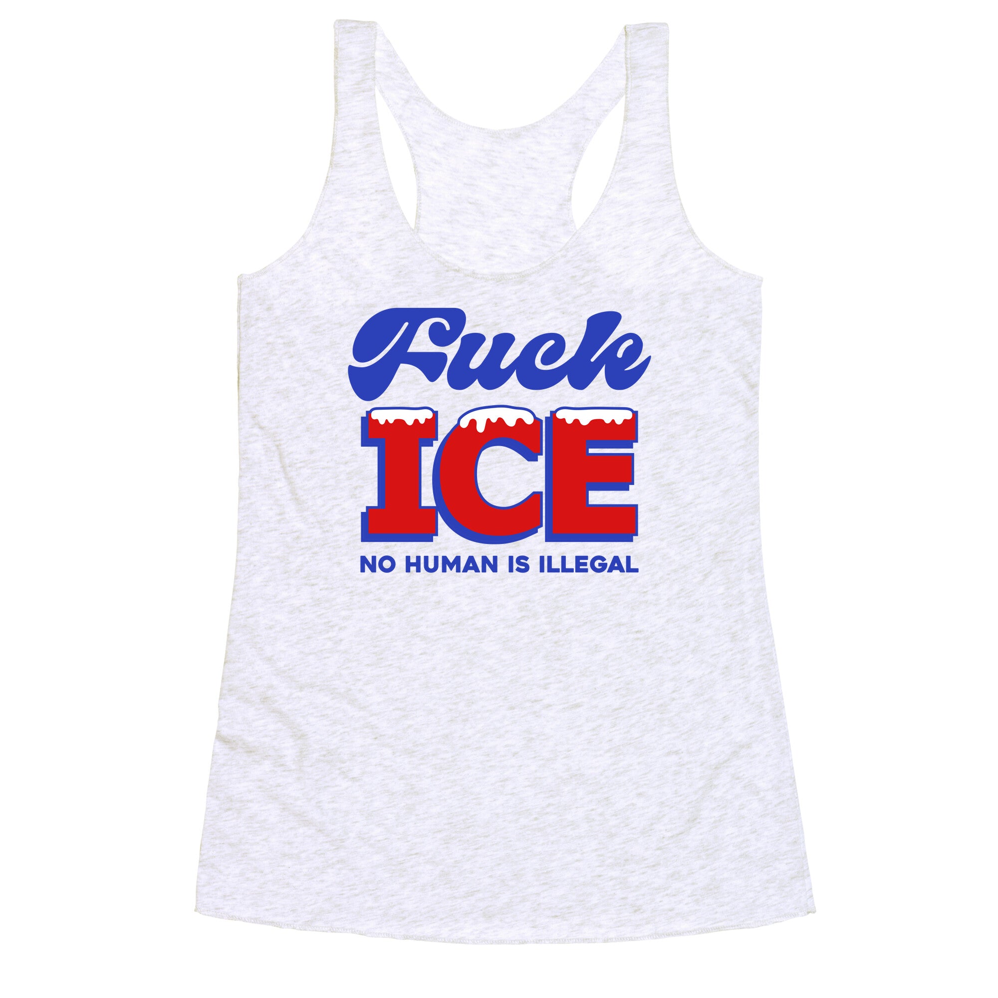 Fuck ICE Racerback Tank
