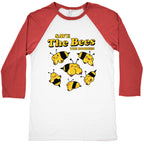 Save The Bees Boobees Baseball Tee