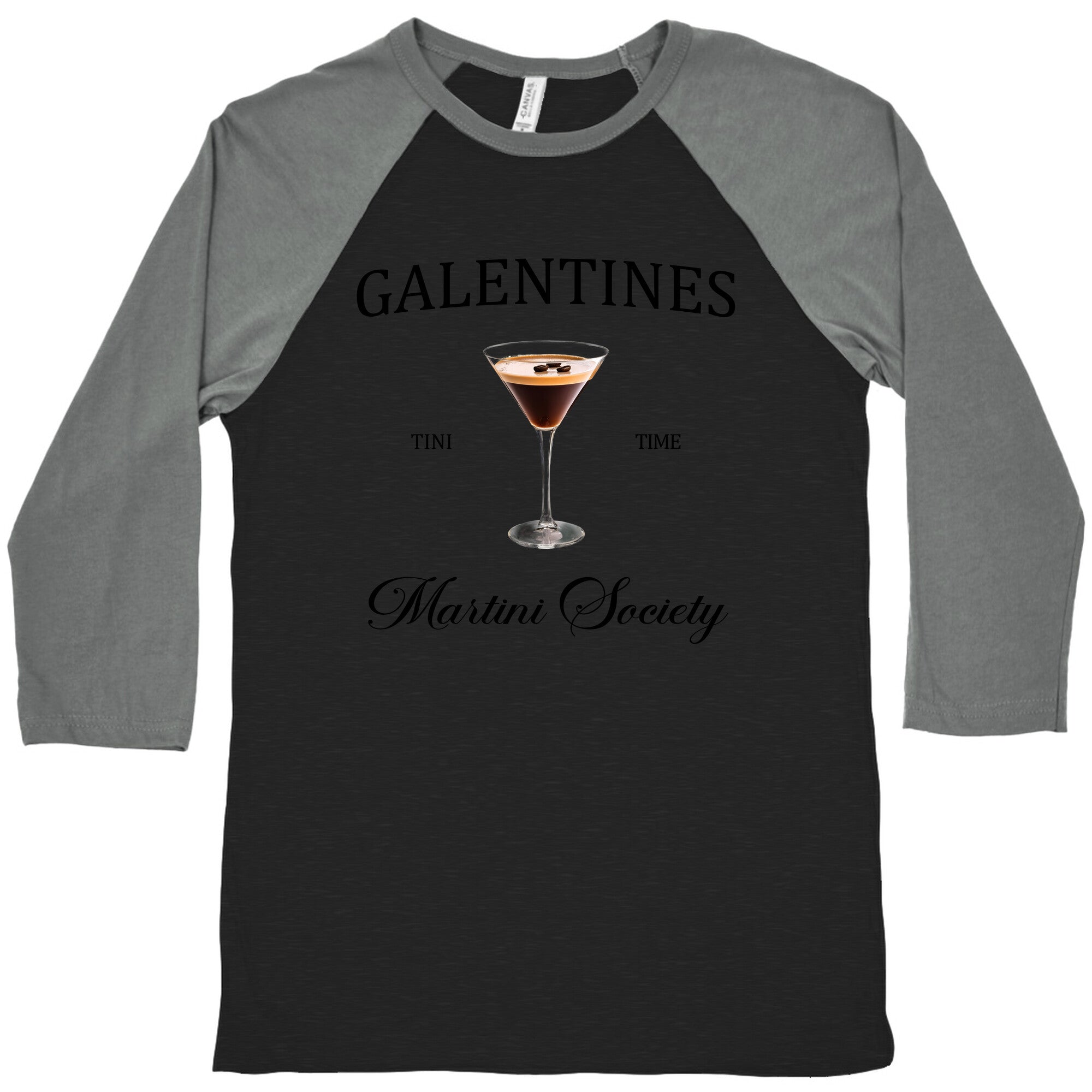 Galentines Tini Time Baseball Tee