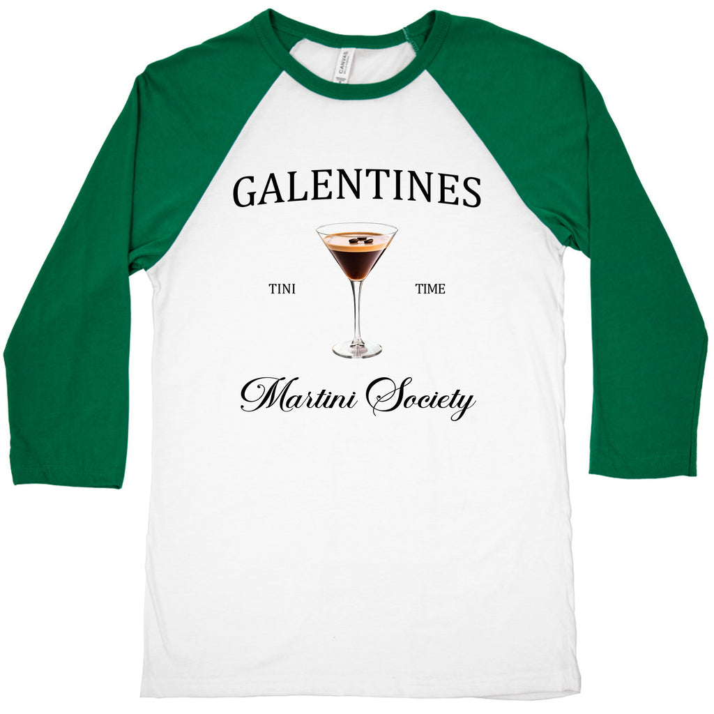 Galentines Tini Time Baseball Tee