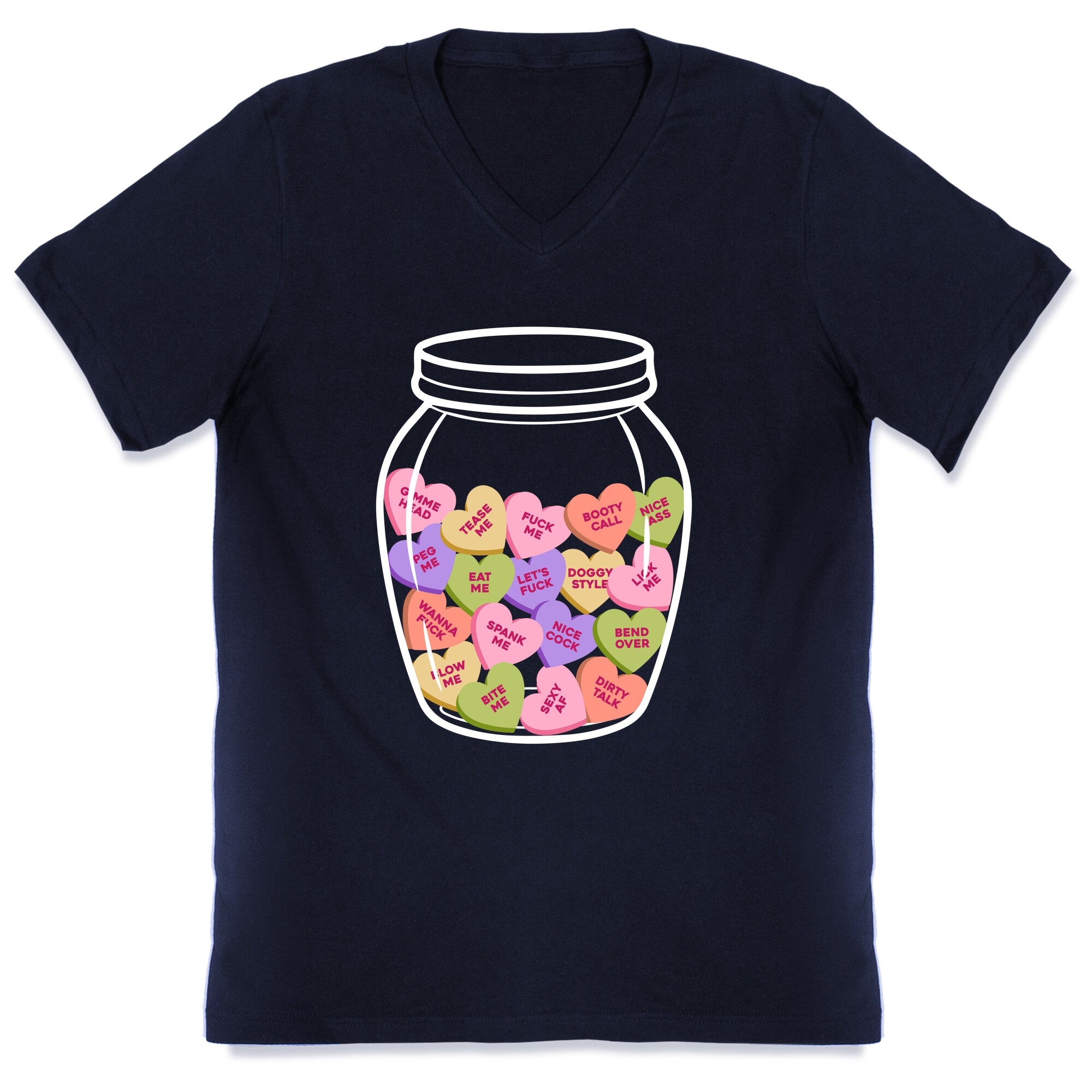 Candy Hearts NSFW V-Neck