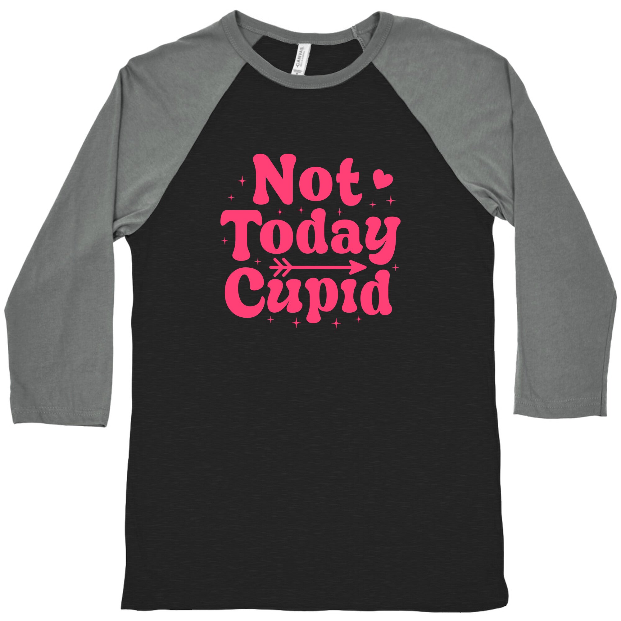 Not Today Cupid Baseball Tee