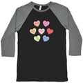 Sarcastic Candy Hearts Baseball Tee