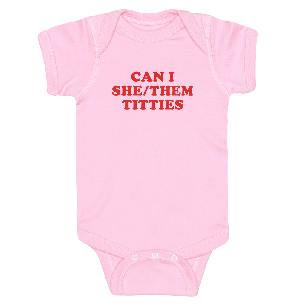 Can I She/Them Titties? Baby One-Piece