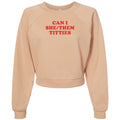 Can I She/Them Titties? Womens Raglan Pullover Fleece