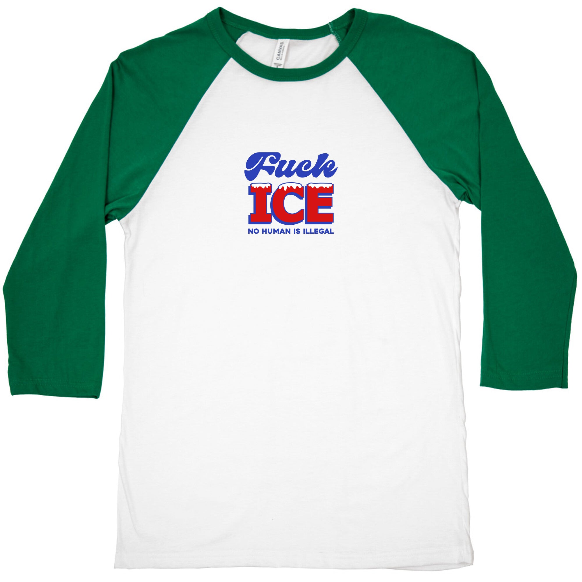 Fuck ICE Baseball Tee
