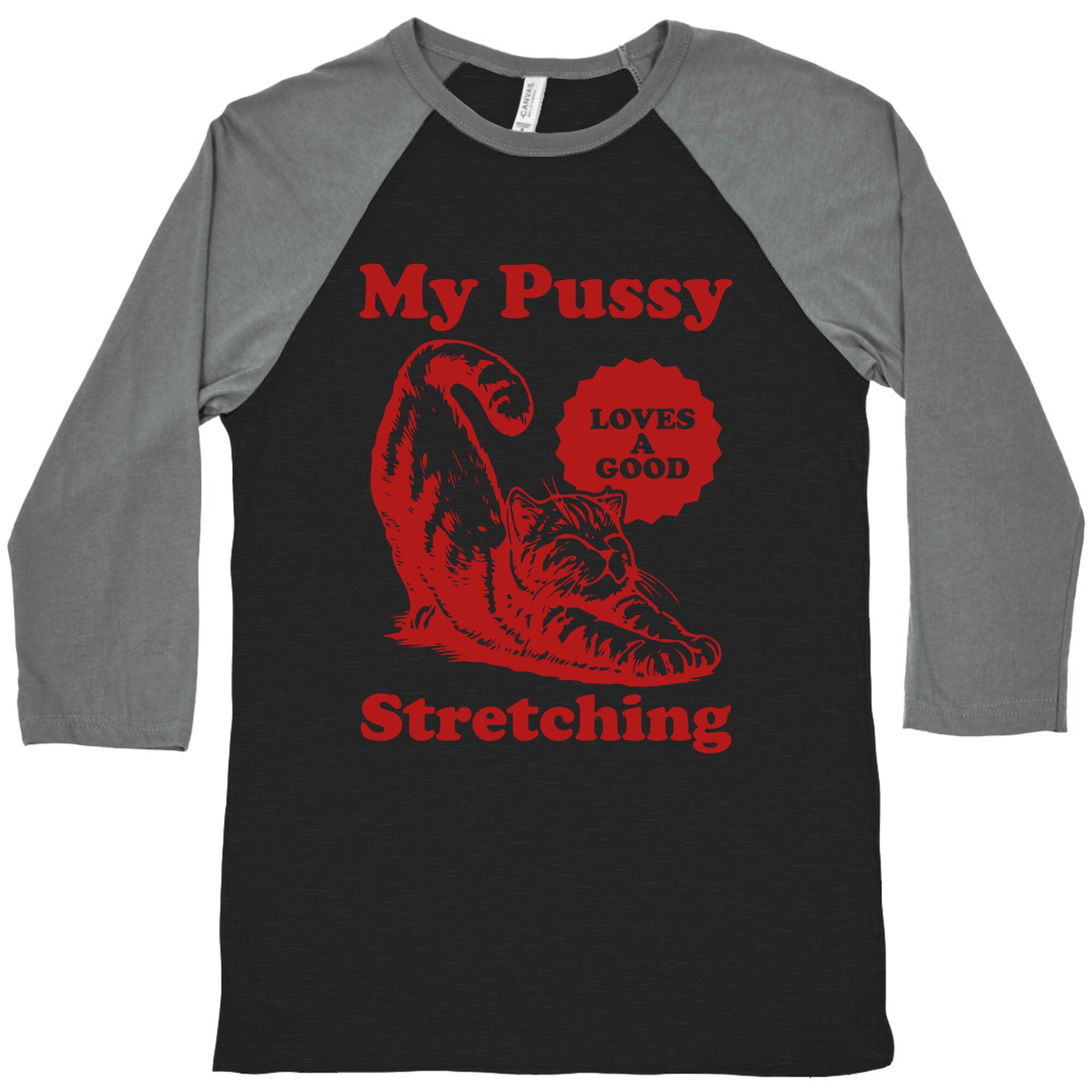 My Pussy Loves A Good Stretching Baseball Tee