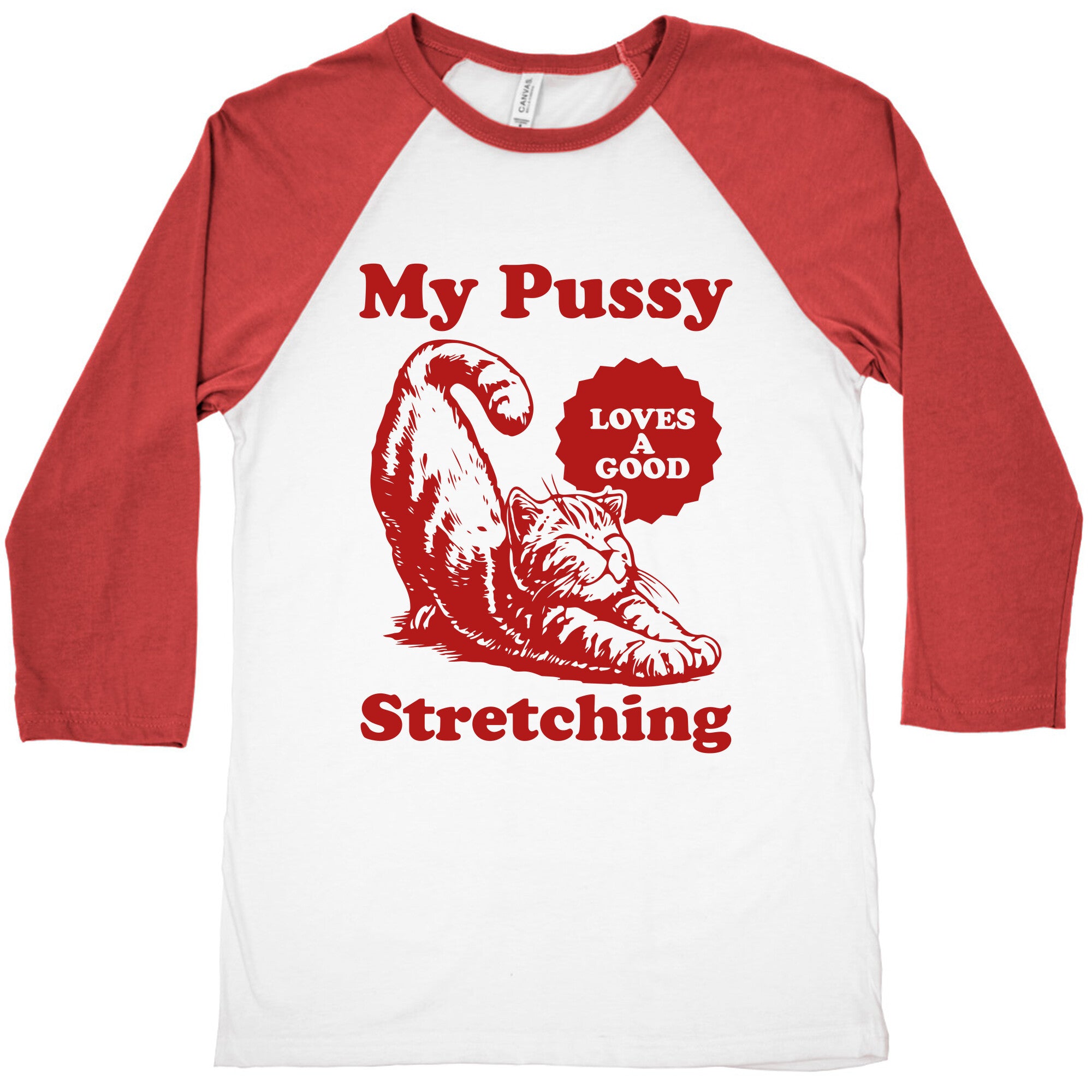 My Pussy Loves A Good Stretching Baseball Tee