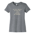 Afraid Of Boobs Womens Cotton Tee