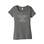 Afraid Of Boobs Womens Triblend Tee
