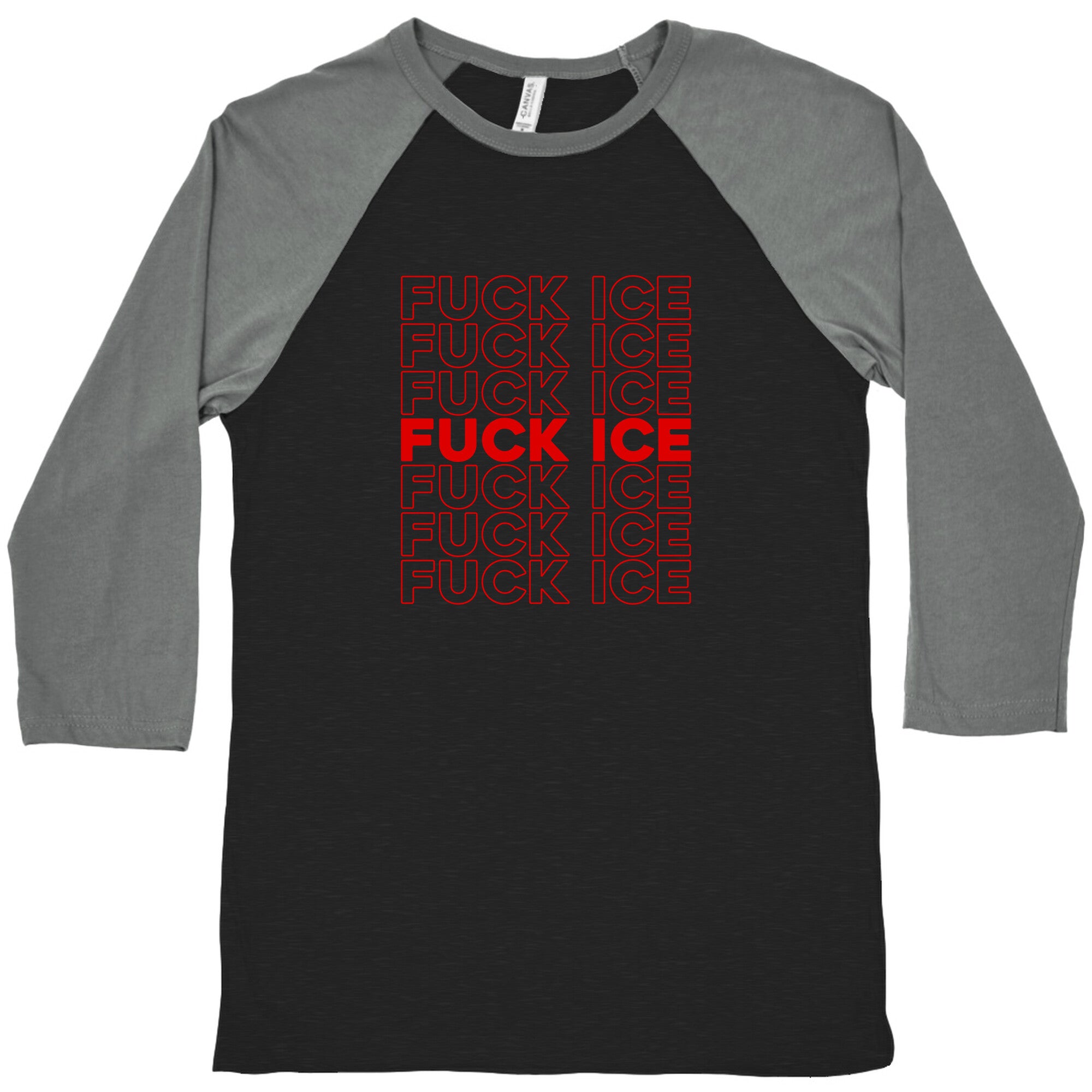 Fuck ICE Baseball Tee