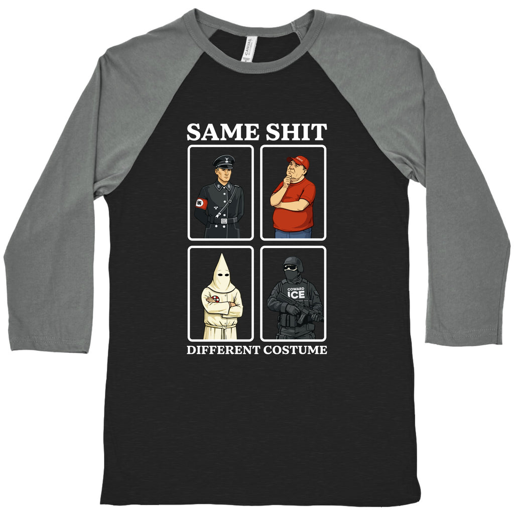 Same Shit Different Costume Baseball Tee
