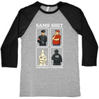 Same Shit Different Costume Baseball Tee