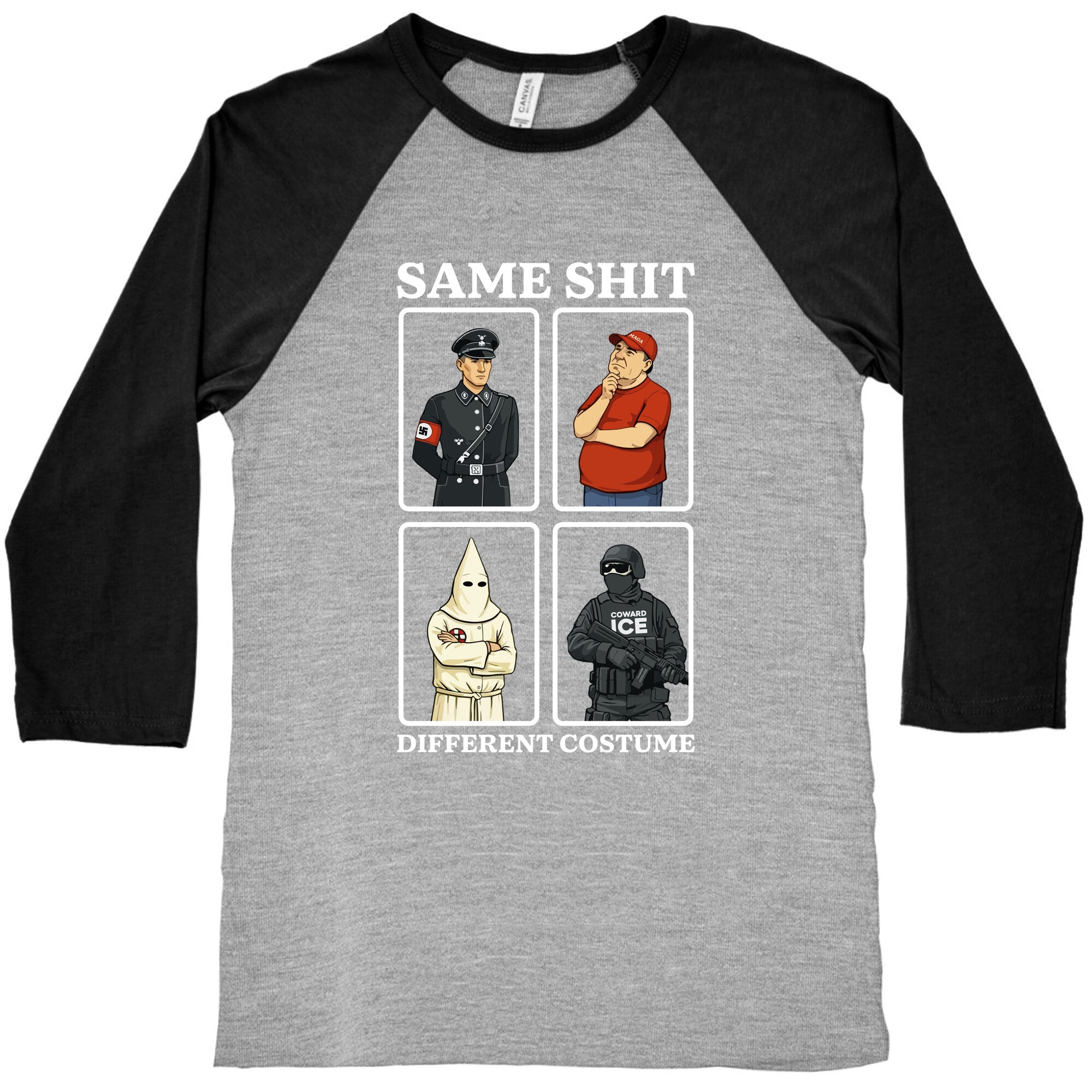 Same Shit Different Costume Baseball Tee