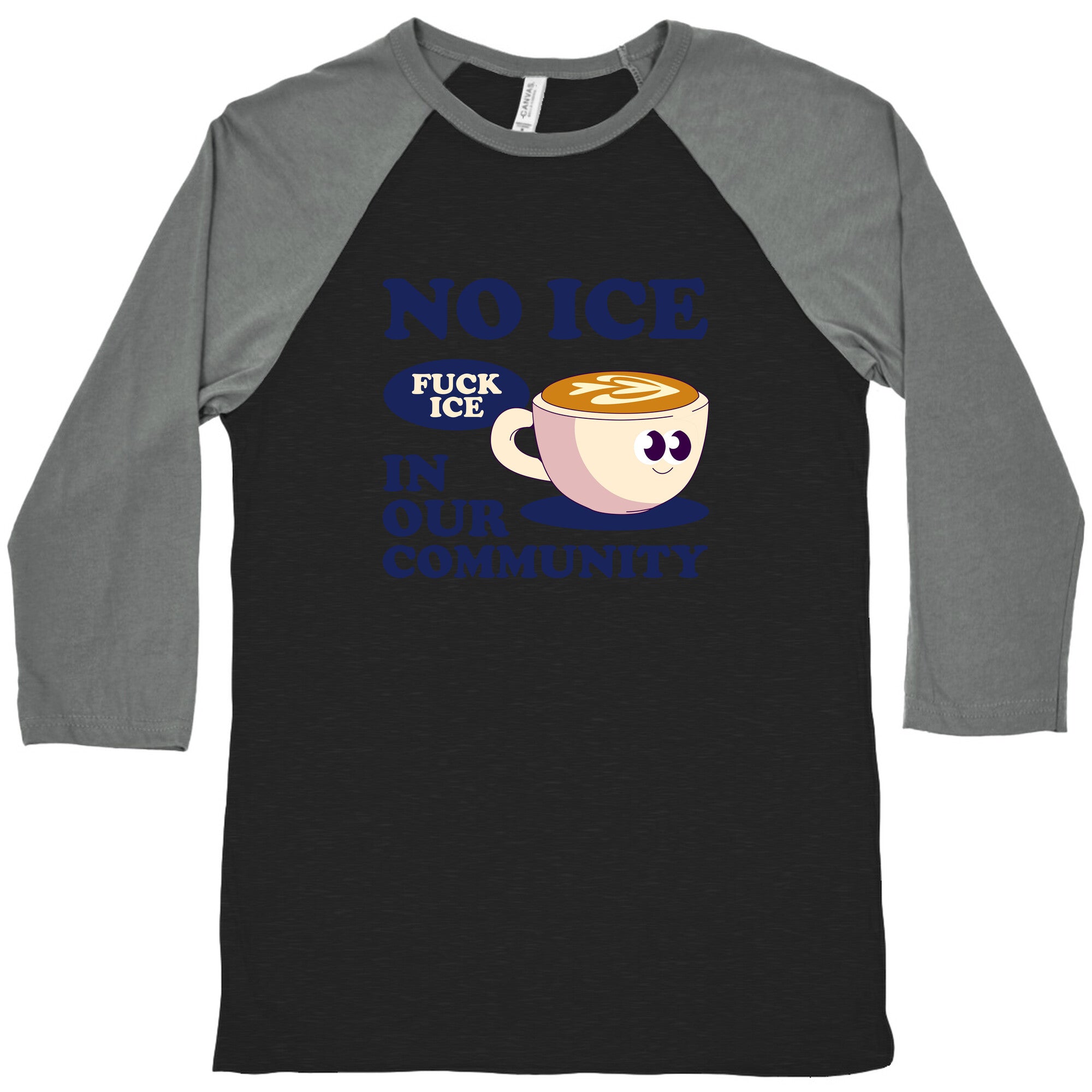 No Ice In Our Community Baseball Tee