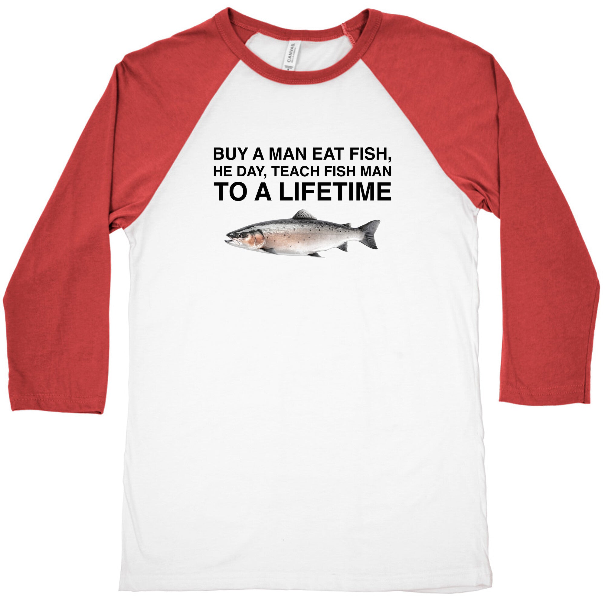 Fish Baseball Tee