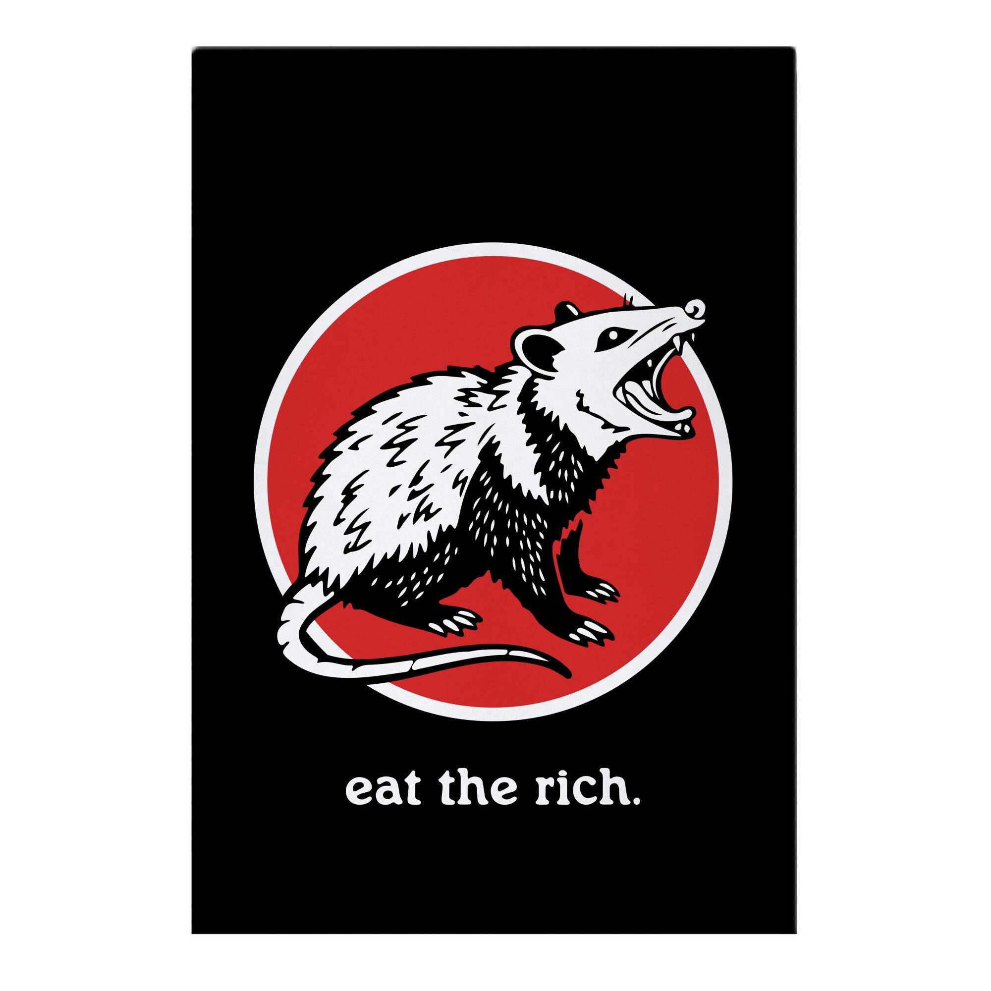 Eat The Rich Garden Flag