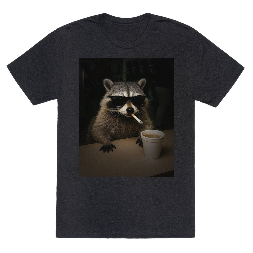 Coffee Raccoon Unisex Triblend Tee