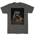 Coffee Raccoon Unisex Triblend Tee