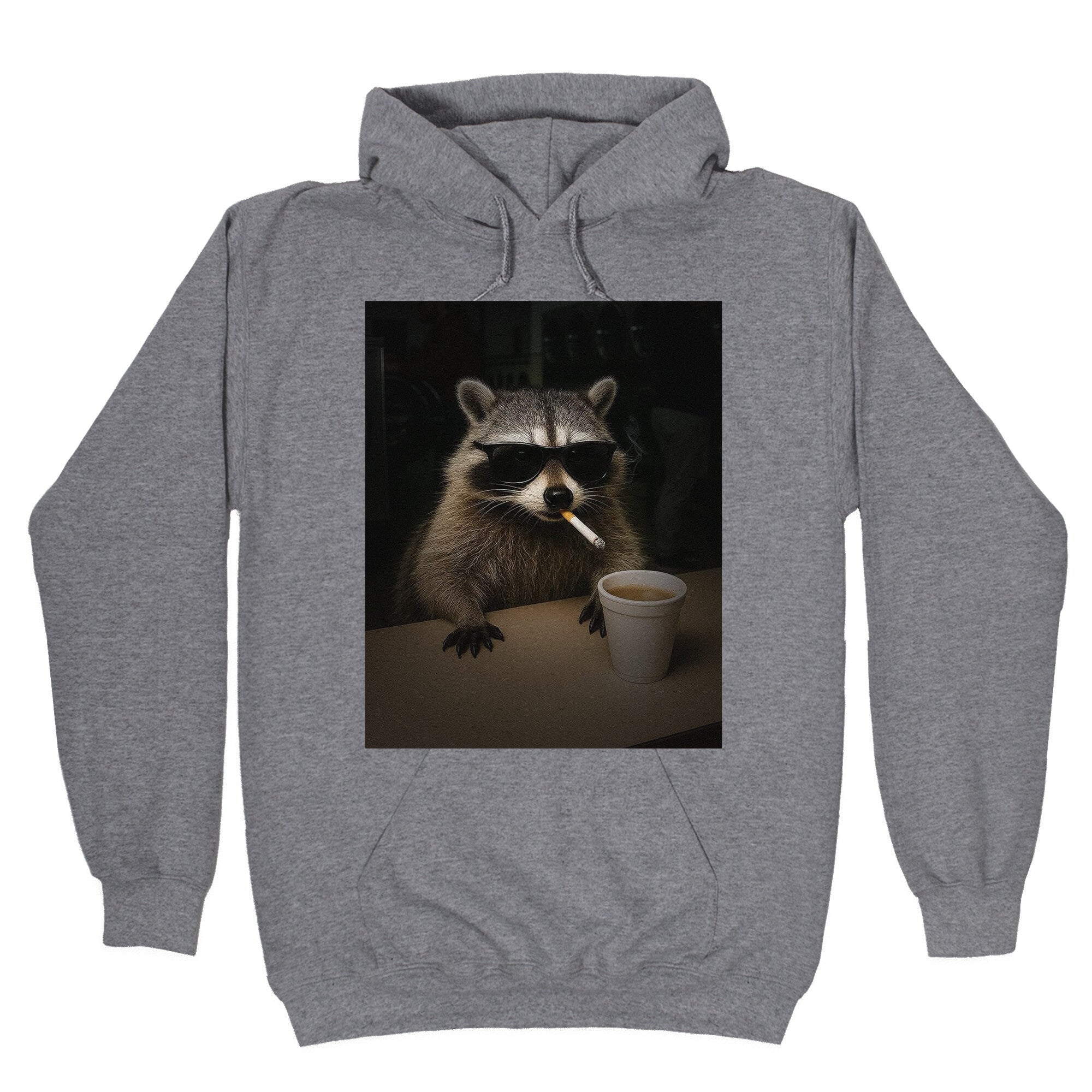 Coffee Raccoon Hoodie