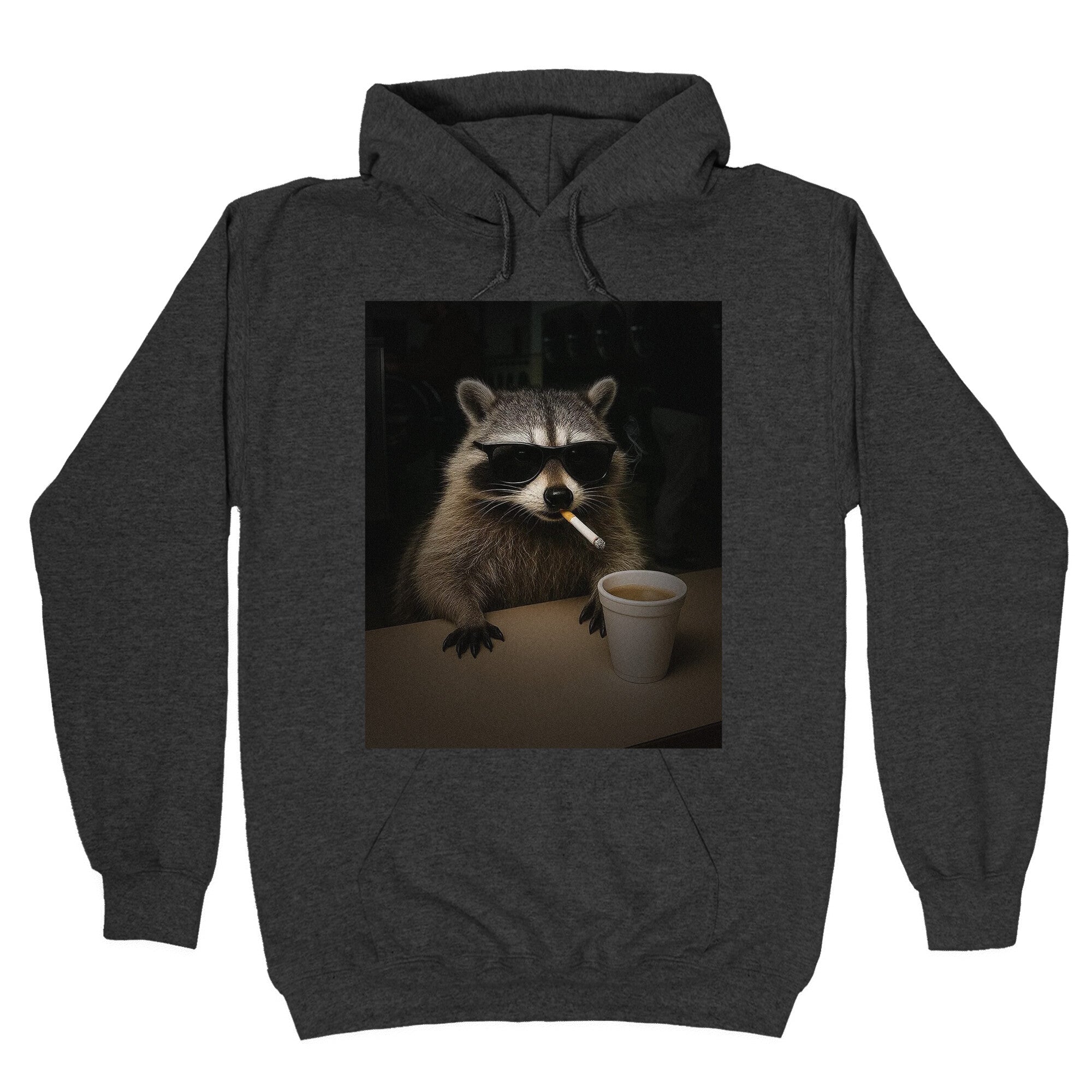 Coffee Raccoon Hoodie