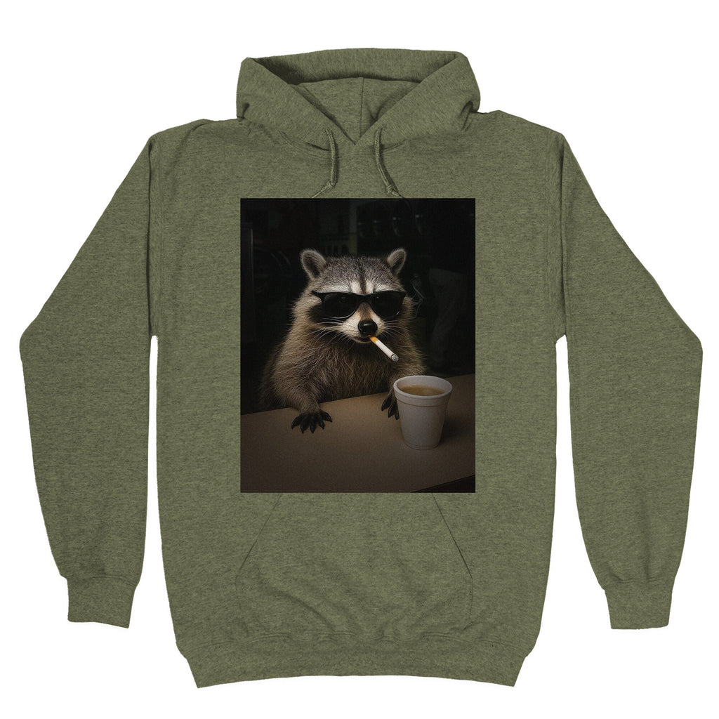 Coffee Raccoon Hoodie