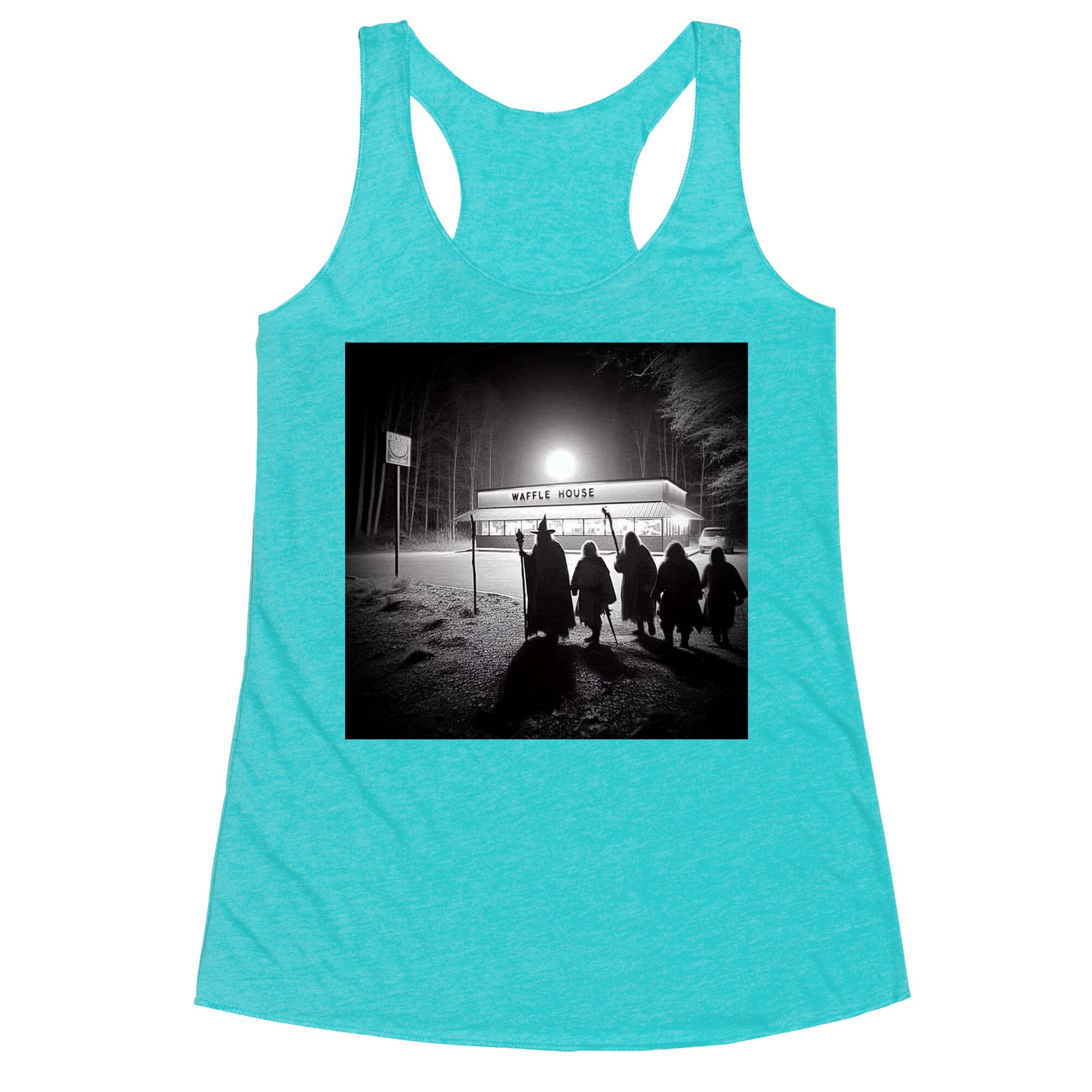 Fellowship Of The Waffle House Racerback Tank