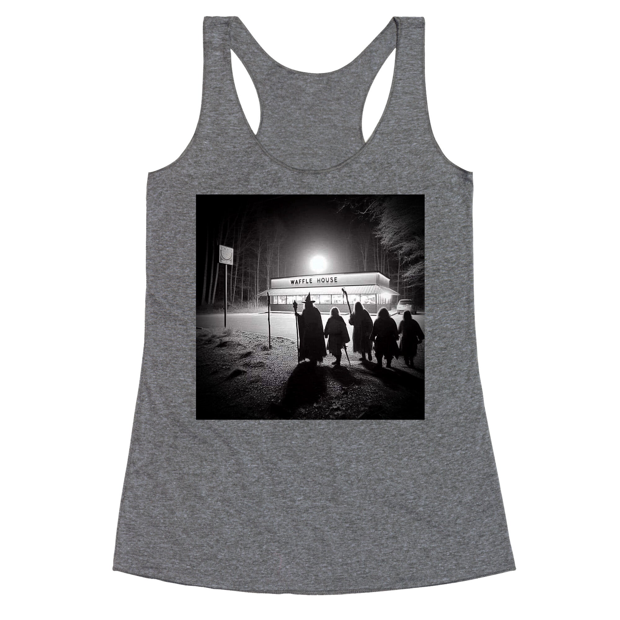 Fellowship Of The Waffle House Racerback Tank