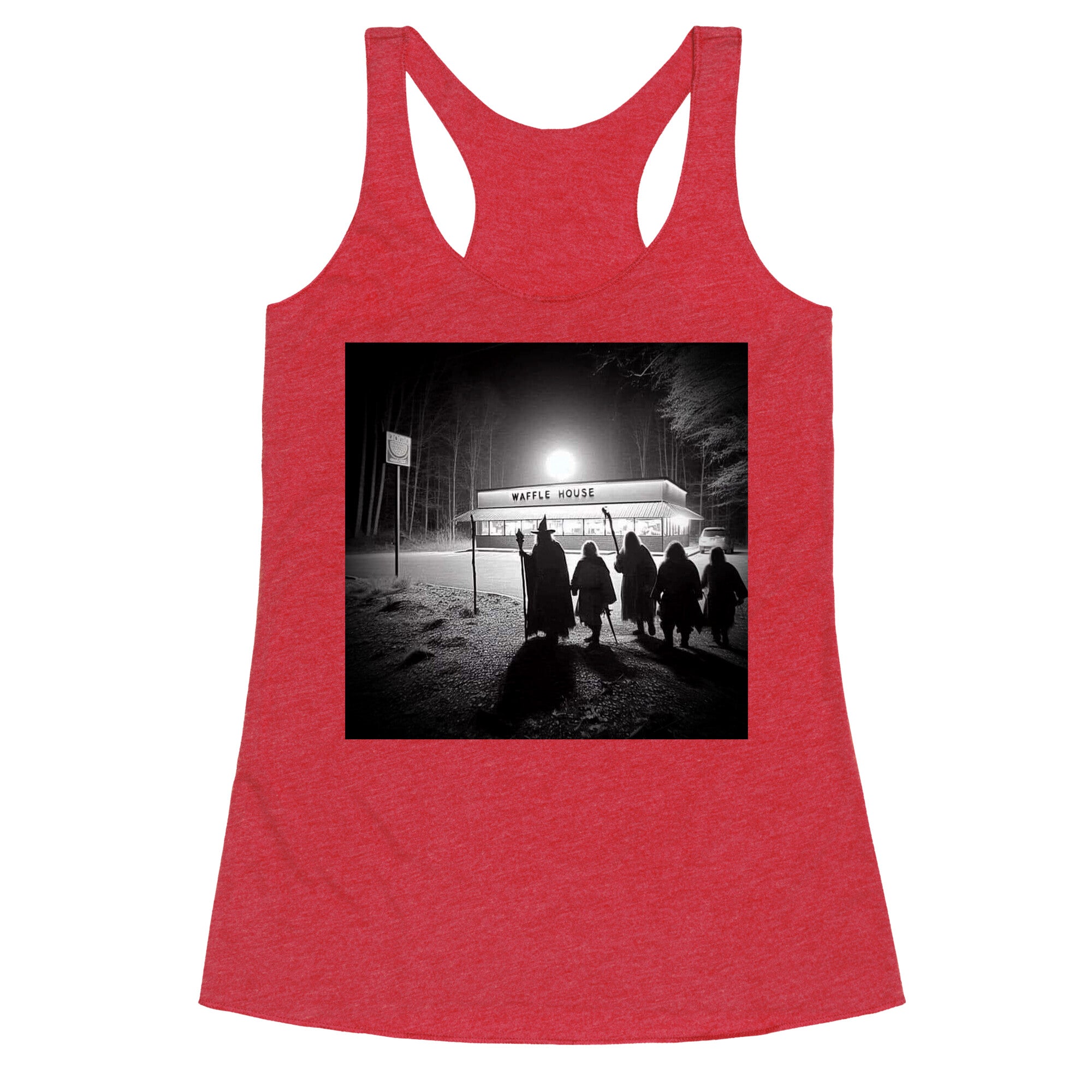 Fellowship Of The Waffle House Racerback Tank