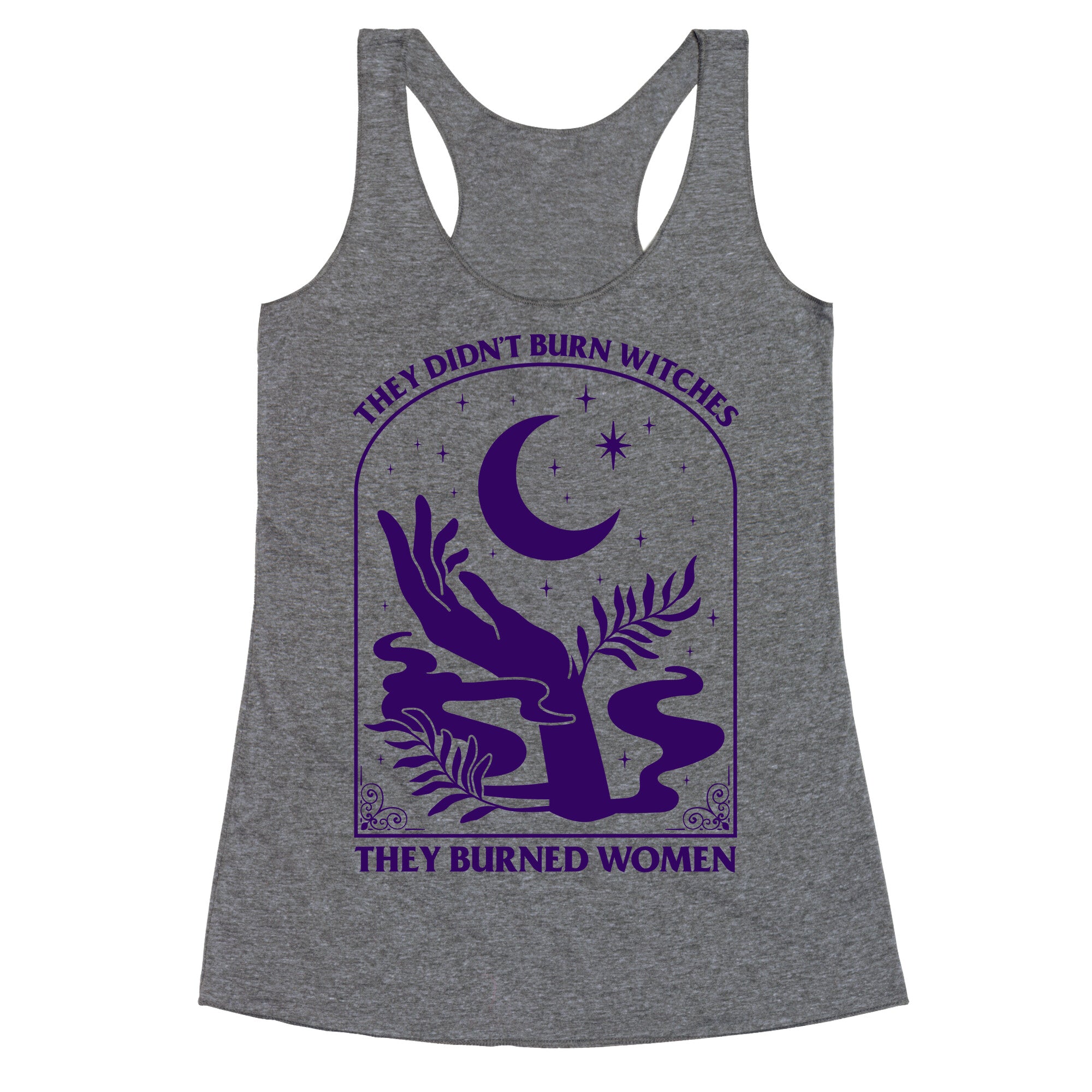 They Burned Women Racerback Tank