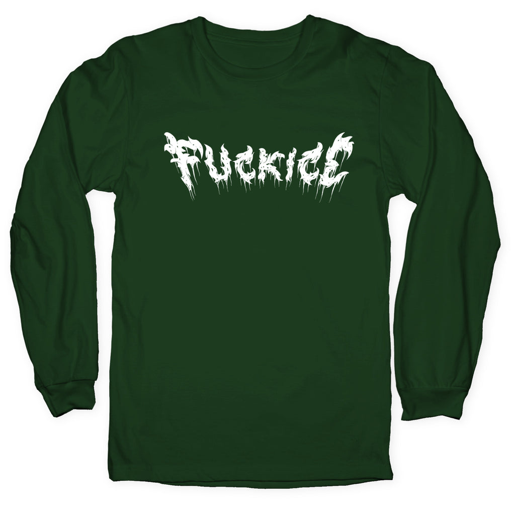 Fuck ICE Metal Logo Longsleeve Tee