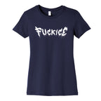 Fuck ICE Metal Logo Womens Cotton Tee