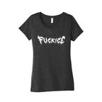 Fuck ICE Metal Logo Womens Triblend Tee