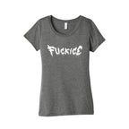 Fuck ICE Metal Logo Womens Triblend Tee