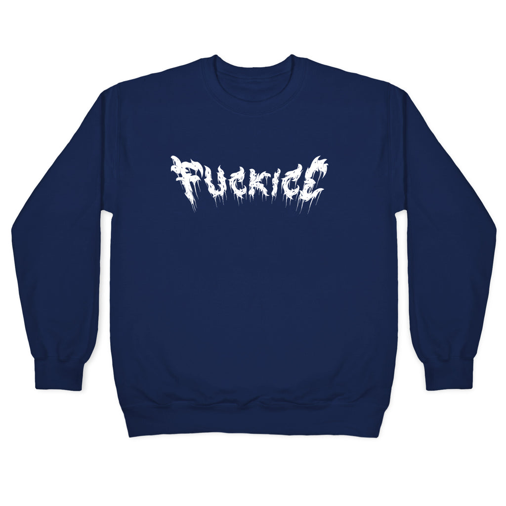 Fuck ICE Metal Logo Crewneck Sweatshirt
