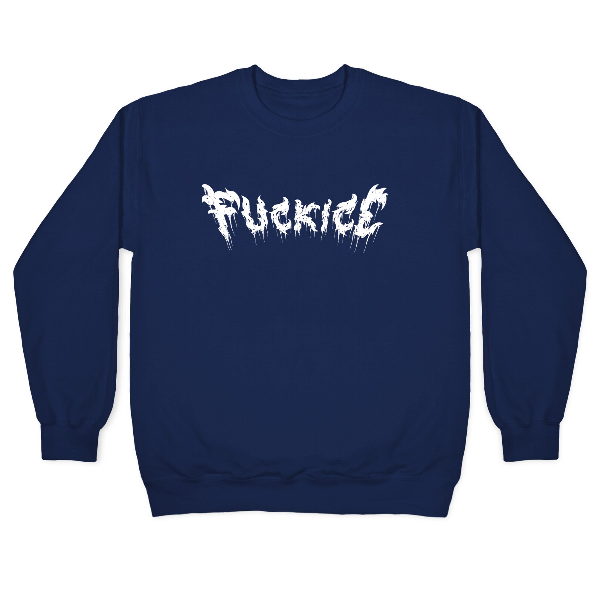 Fuck ICE Metal Logo Crewneck Sweatshirt