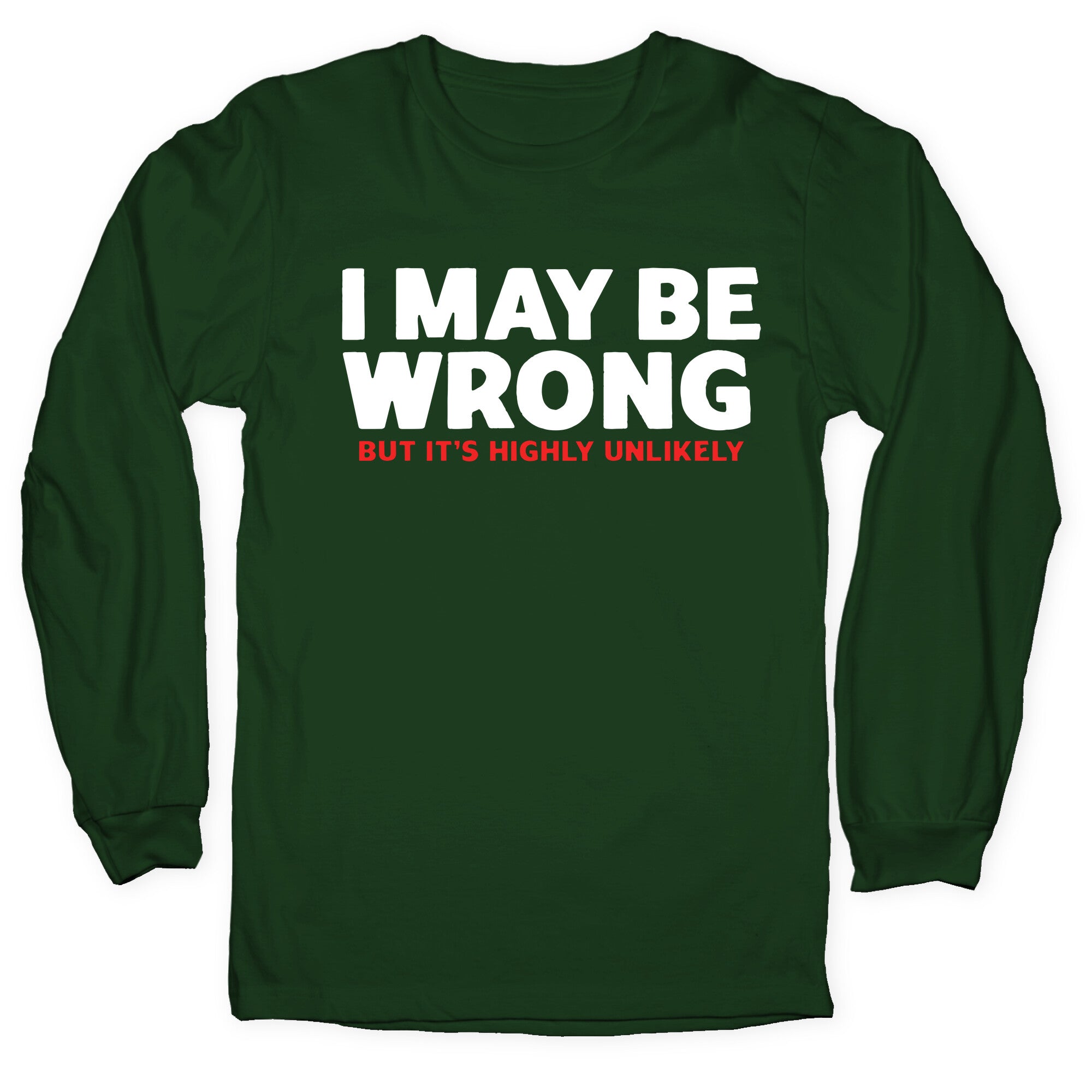 I May Be Wrong Longsleeve Tee