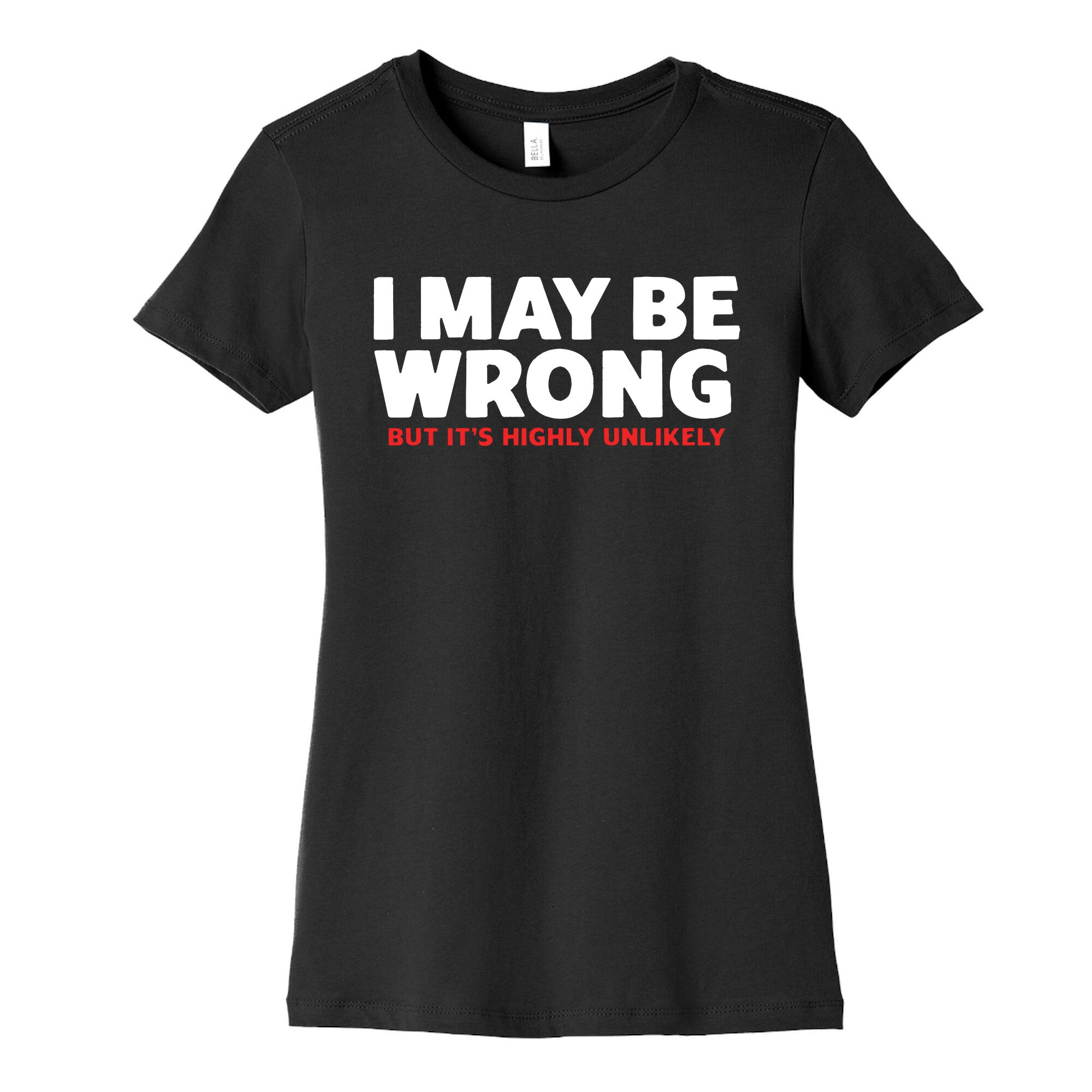I May Be Wrong Womens Cotton Tee