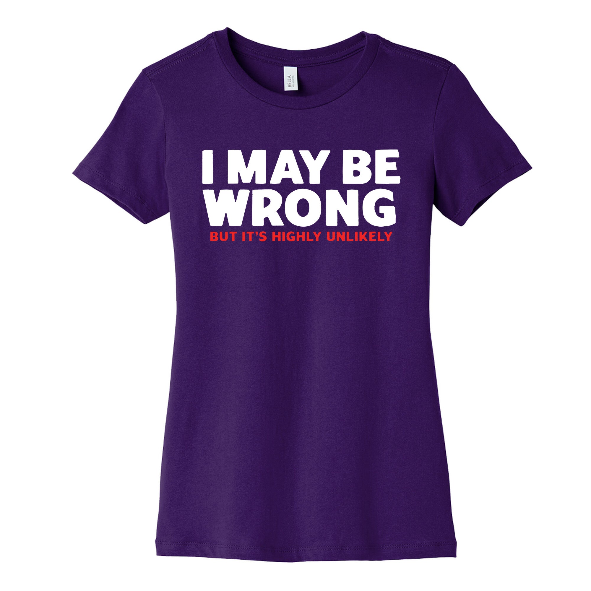 I May Be Wrong Womens Cotton Tee