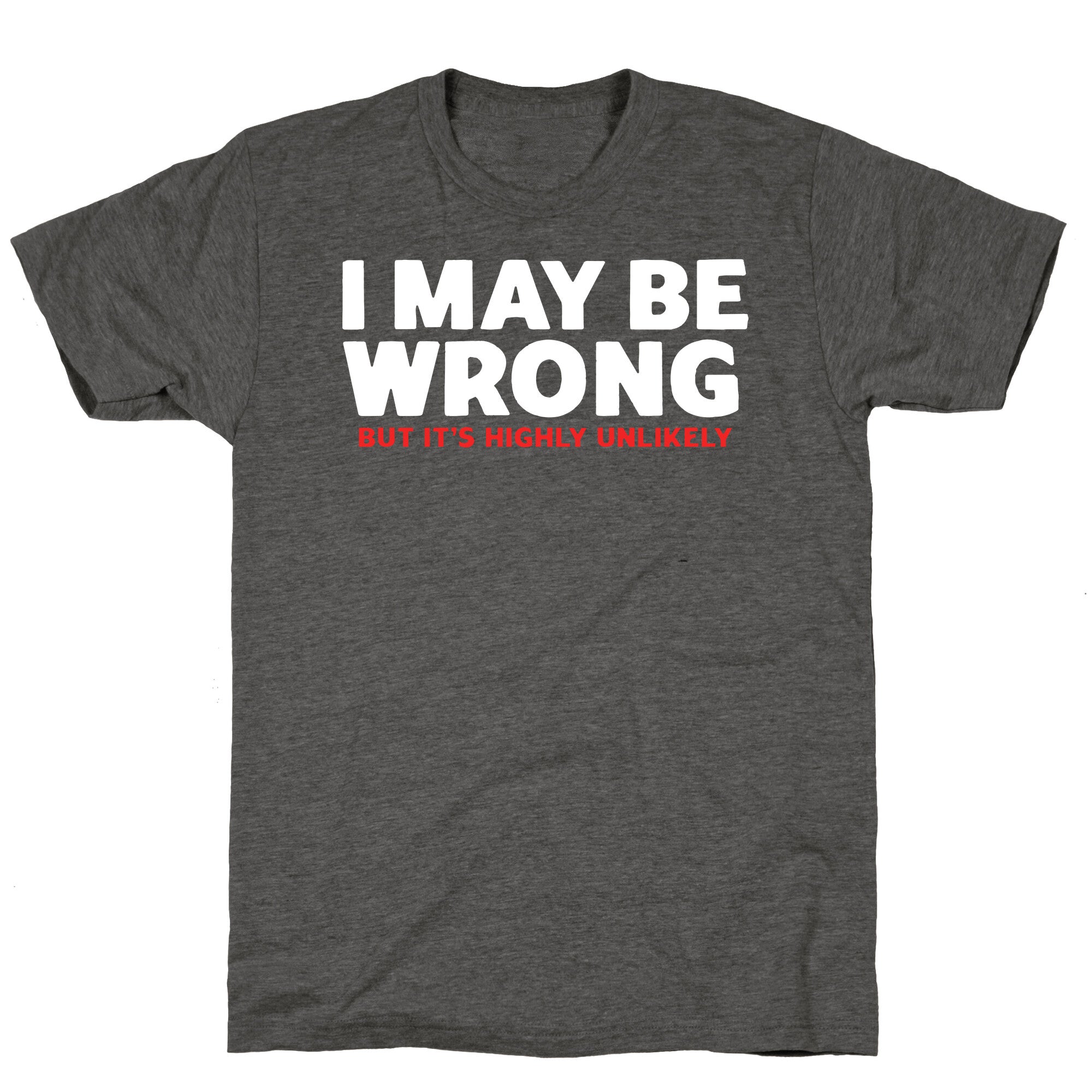 I May Be Wrong Unisex Triblend Tee