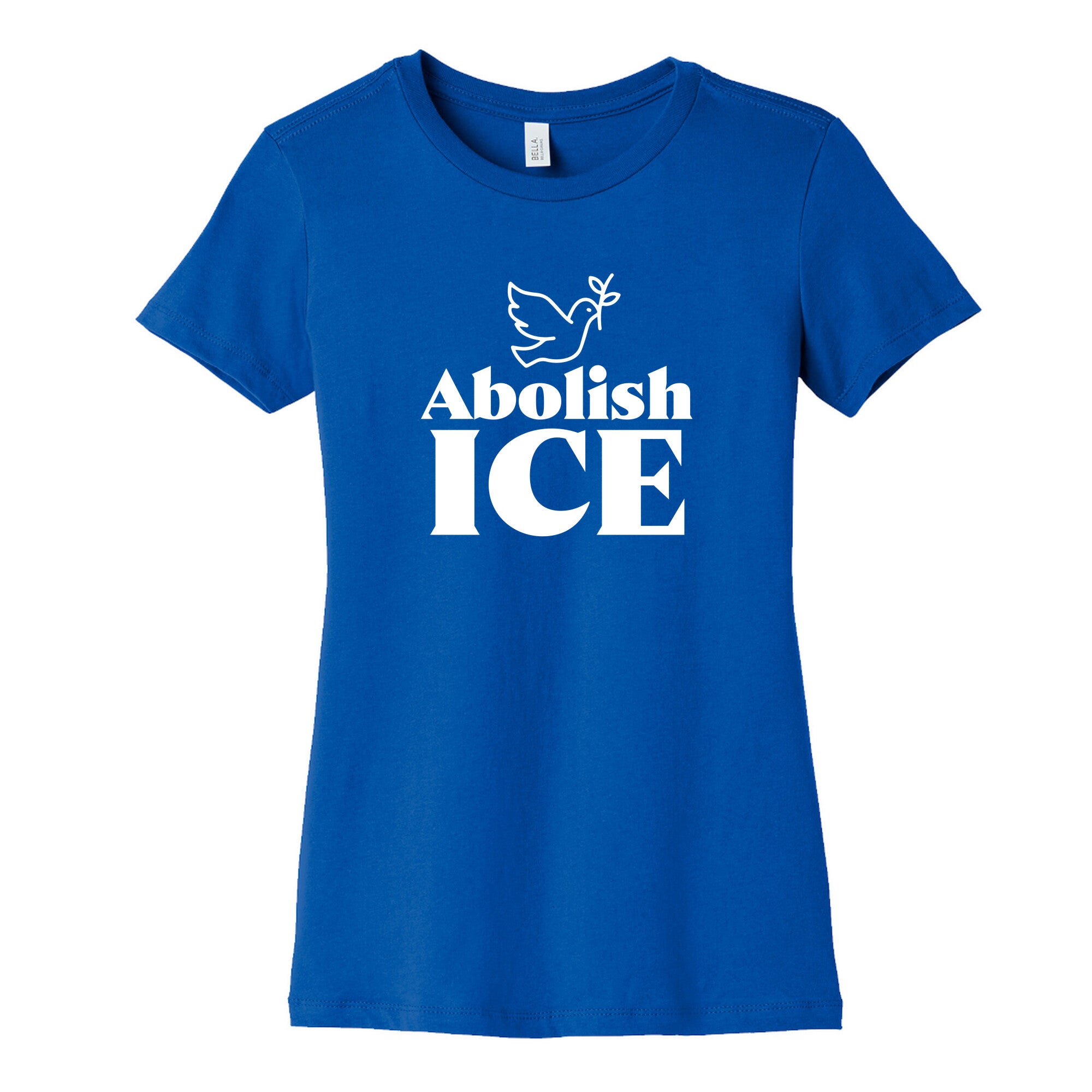Abolish ICE Dove Womens Cotton Tee