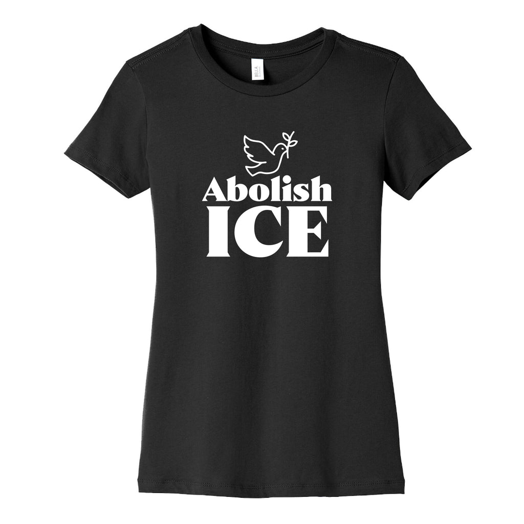 Abolish ICE Dove Womens Cotton Tee