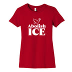 Abolish ICE Dove Womens Cotton Tee