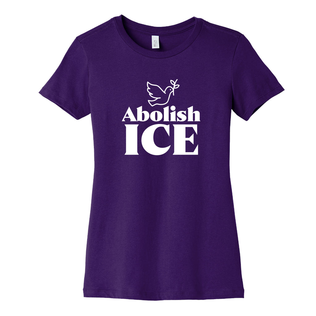 Abolish ICE Dove Womens Cotton Tee