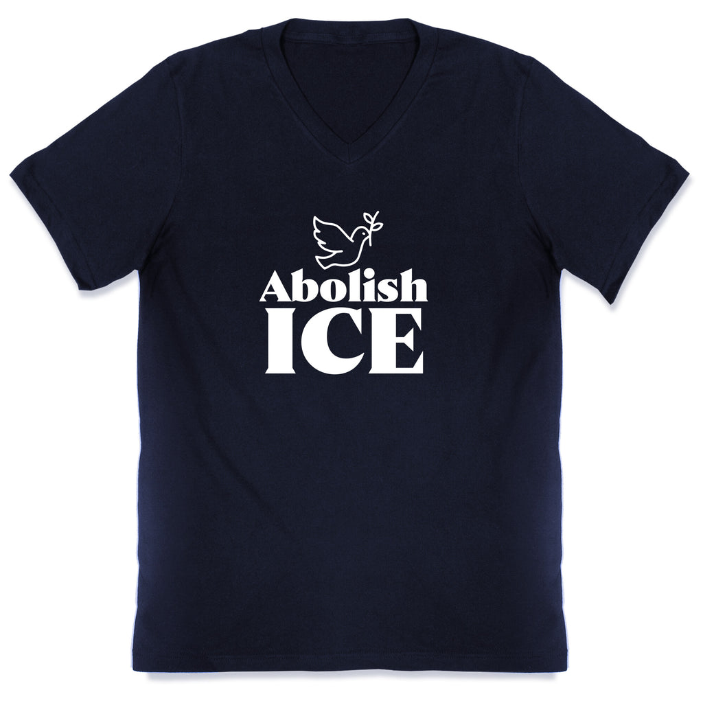 Abolish ICE Dove V-Neck
